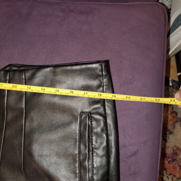 BAGATELLE COLLECTION Sz. XL Black Vegan Leather Pants! Club, Sexy Y2K Party - Picture 11 of 14